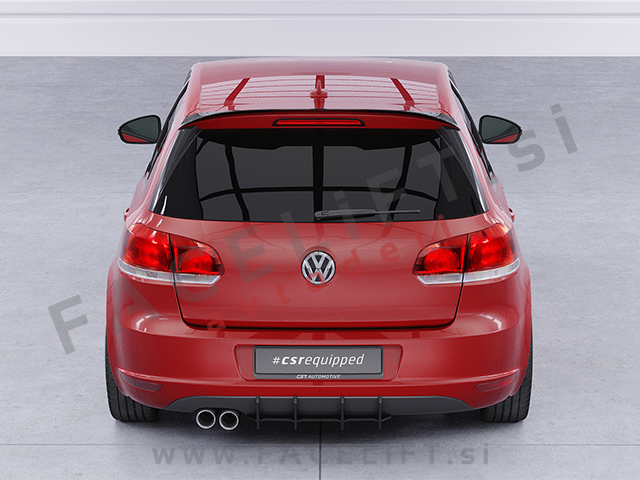VW Golf 6 Hatchback 08-12 strešni spojler črni sijaj VW Golf 6 Hatchback 08-12 strešni spojler črni sijaj