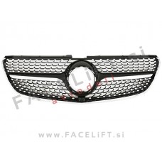 Mercedes V W447 14-19 maska Diamond Black črna kromirana sijaj