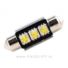 LED žarnica C5W 3x SMD 5050 CANBUS 12V 39mm