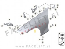 BMW 3 G20 G21 19- sprednji blatnik desni