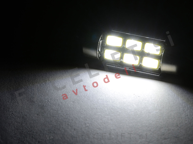 LED žarnica C5W 6x SMD (5730) CANBUS 12V 39mm