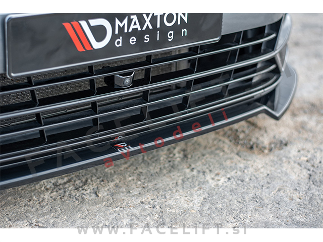 VW Passat B8 R-Line 14-19 podaljšek sprednjega odbijača črni sijaj