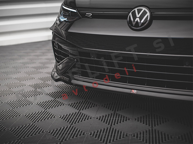 VW Golf 8 R 20-24 podaljšek sprednjega odbijača črni sijaj