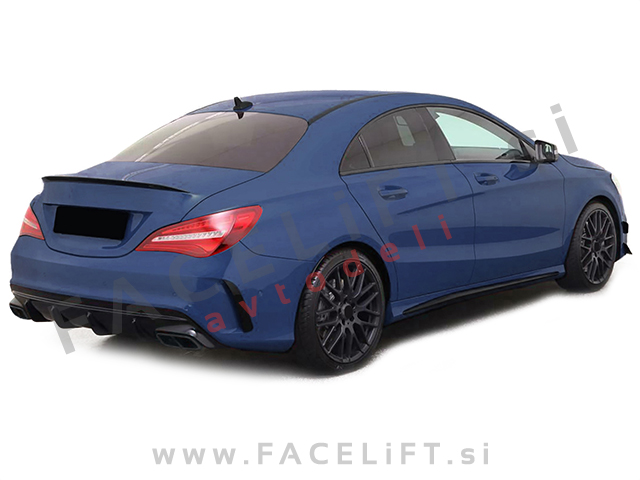 Mercedes CLA C117 AMG Line 13-19 difuzor z nastavki za izpuh