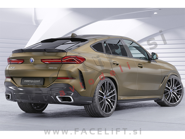 BMW X6 G06 19- strešni spojler črni sijaj