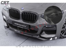 BMW X4 G06 M-Pack 18-21 podaljšek sprednjega odbijača karbon sijaj
