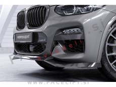 BMW X4 G06 M-Pack 18-21 podaljšek sprednjega odbijača karbon sijaj