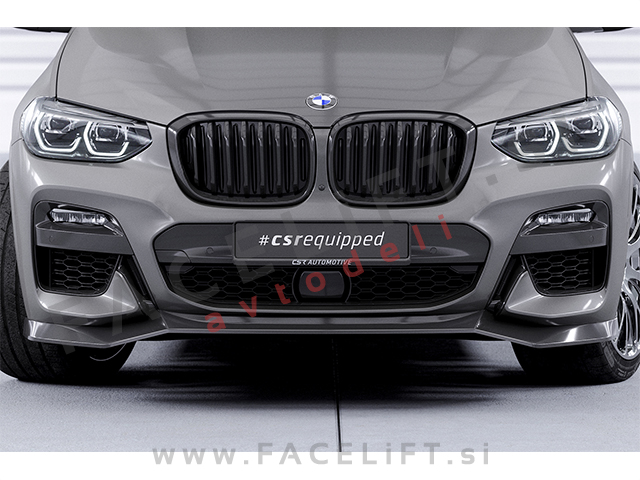 BMW X4 G06 M-Pack 18-21 podaljšek sprednjega odbijača karbon mat