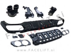 Mercedes E Limuzina AMG Line 20-23 difuzor z nastavki za izpuh