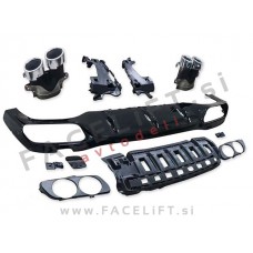 Mercedes E Limuzina AMG Line 20-23 difuzor z nastavki za izpuh