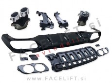Mercedes E Limuzina AMG Line 20-23 difuzor z nastavki za izpuh