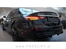 Mercedes E Limuzina AMG Line 20-23 difuzor z nastavki za izpuh
