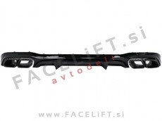 Mercedes E Limuzina AMG Line 20-23 difuzor z nastavki za izpuh AMG E63 izgled