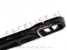 Mercedes E Limuzina AMG Line 20-23 difuzor z nastavki za izpuh AMG E63 izgled