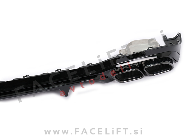 Mercedes E Limuzina AMG Line 20-23 difuzor z nastavki za izpuh AMG E63 izgled