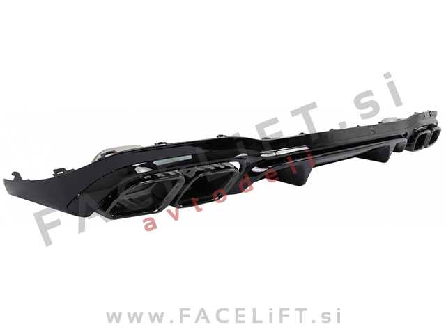 Mercedes E Limuzina AMG Line 20-23 difuzor z nastavki za izpuh AMG E63 izgled Mercedes E Limuzina AMG Line 20-23 difuzor z nastavki za izpuh AMG E63 izgled