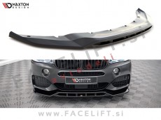 BMW X5 F15 M-Pack 13-18 podaljšek sprednjega odbijača črni sijaj