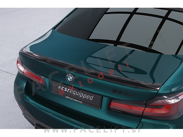 BMW 5 Limuzina G30 17-23 spojler za prtljažnik črni mat