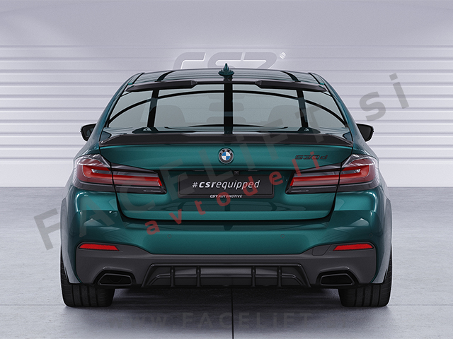 BMW 5 Limuzina G30 17-23 spojler za prtljažnik črni mat