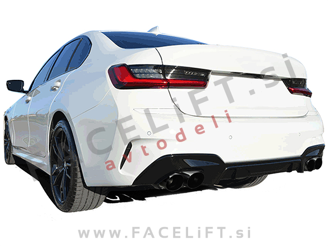 BMW G20 G21 M-Pack 19-22 difuzor z nastavki za izpuh