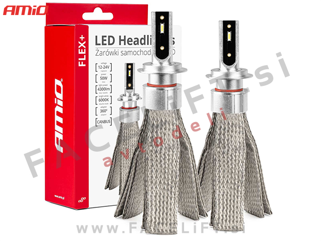LED kit H7 H18 FLEX+ Series 50W 4300lm 6000K 12V 24V