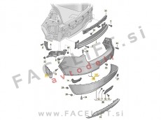 VW Golf 5 Hatchback 03-08 zadnji odbijač
