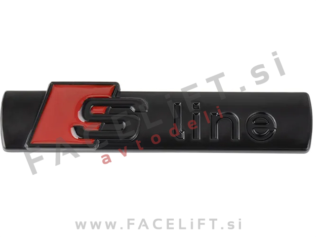 Audi S line emblem črni sijaj