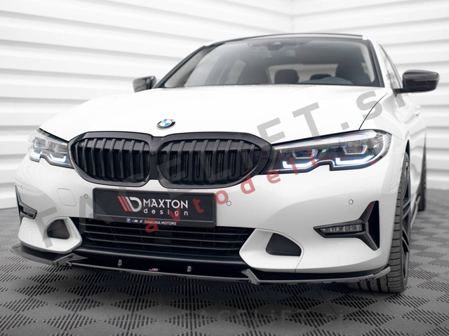 BMW 3 G20 G21 Sport Line 19-22 podaljšek sprednjega odbijača črni sijaj