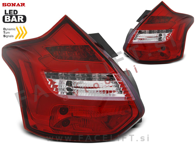 Ford Focus 3 Hatchback 10-14 zadnje LED luči