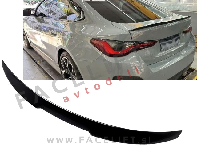 Spojler za prtljažnik črni sijaj BMW 4 Gran Coupe G26 21- 