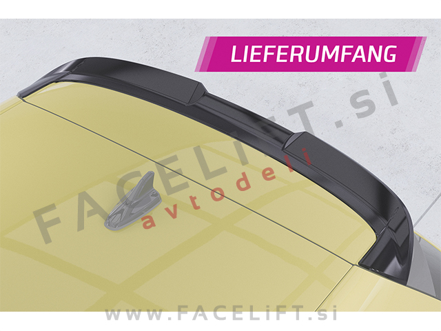 Strešni spojler črni mat VW Golf 8 GTD GTE GTI R R-Line 20-