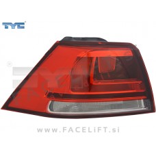 VW Golf 7 Hatchback 12-17 zadnja zunanja luč zatemnjena leva