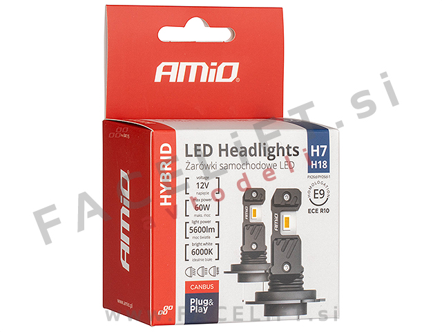 LED kit H7 H18 Hybrid Series 60W 5600lm 6000K CANBUS 12V