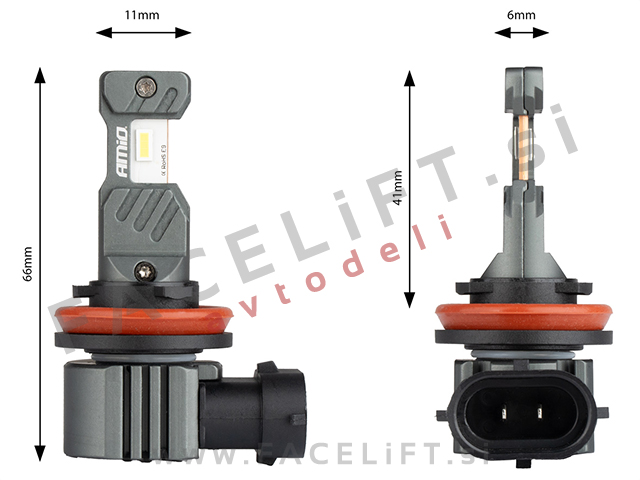 LED kit H8 H9 H11 H16 Hybrid Series 60W 5600lm 6000K CANBUS 12V