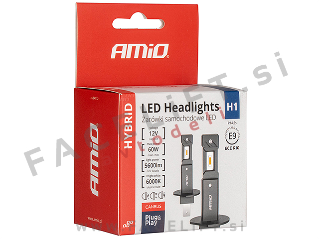 LED kit H1 Hybrid Series 60W 5600lm 6000K CANBUS 12V