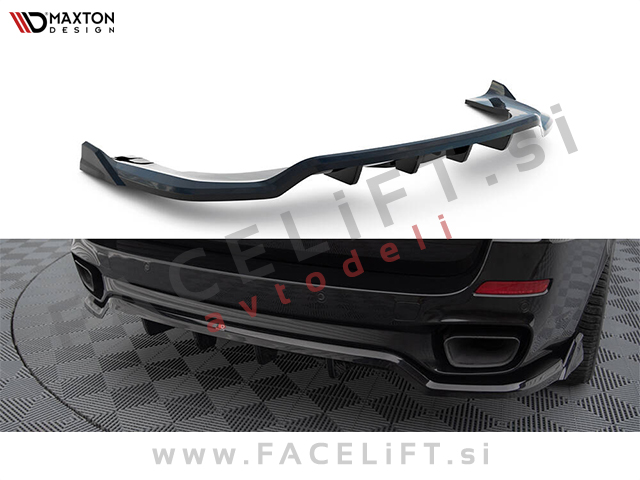 Podaljšek zadnjega odbijača črni sijaj BMW X5 F15 M-Pack 13-18