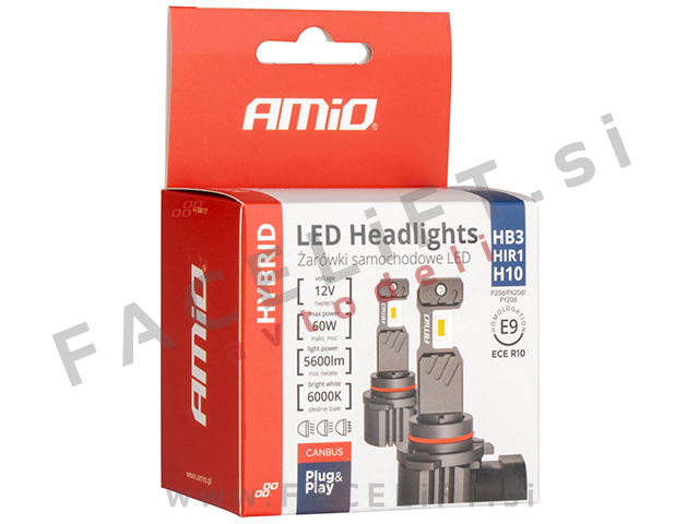 LED kit HB3 HIR1 H10 Hybrid Series 60W 5600lm 6000K CANBUS 12V LED kit HB3 HIR1 H10 Hybrid Series 60W 5600lm 6000K CANBUS 12V