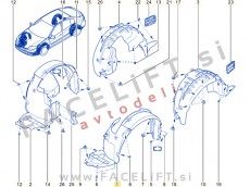 Sprednji kolotek levi Renault Laguna 3 07-15