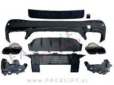 Difuzor z nastavki za izpuh AMG 63 izgled Mercedes GLC SUV X254 AMG Line 22-