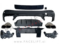 Difuzor z nastavki za izpuh AMG 63 izgled Mercedes GLC SUV X254 AMG Line 22-