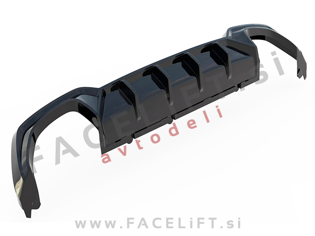Difuzor črni sijaj BMW 3 G20 G21 M-Pack 19-22 Difuzor črni sijaj BMW 3 G20 G21 M-Pack 19-22