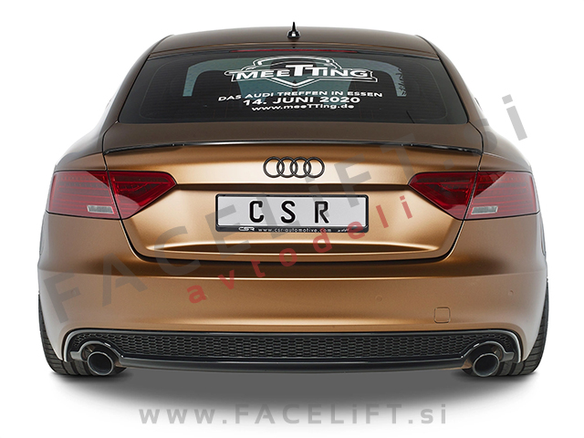 Spojler za prtljažnik črni mat Audi A5 Sportback 8T 09-16