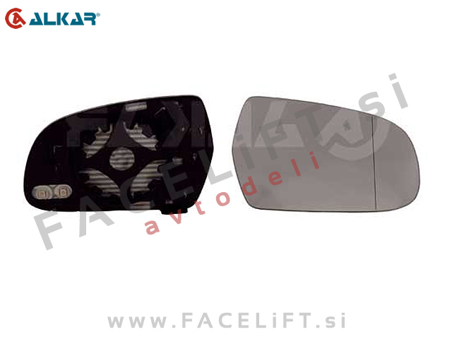 Steklo ogledala ogrevano desno Audi A4 B8 8K 10-11