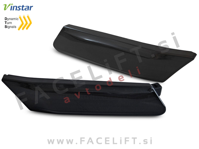 Dinamični bočni LED smerniki zatemnjeni Porsche Boxster 987 04-09