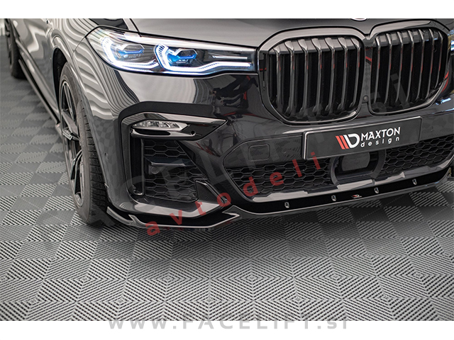 Podaljšek sprednjega odbijača V.3 črni sijaj BMW X7 G07 M-Pack 19-22 Podaljšek sprednjega odbijača V.3 črni sijaj BMW X7 G07 M-Pack 19-22