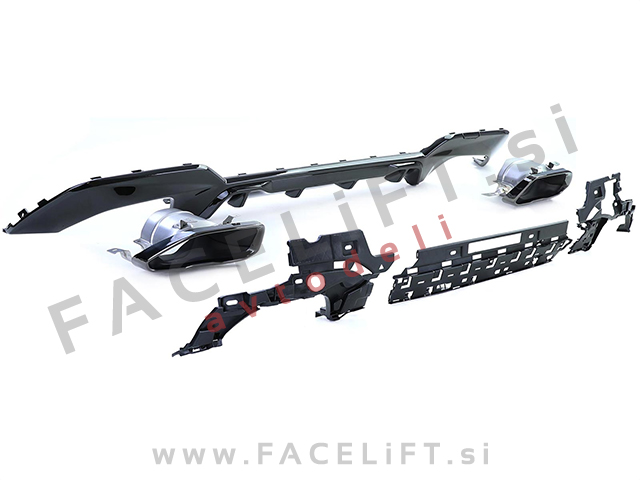 BMW G20 G21 M-Pack 19-22 difuzor z nastavki za izpuh M-Performance 340 izgled