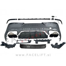 Difuzor z nastavki za izpuh AMG 63 izgled Mercedes GLC Coupe C254 AMG Line 22-