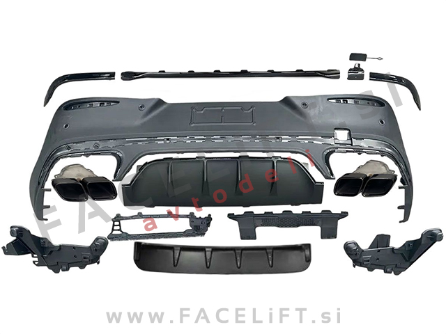 Difuzor z nastavki za izpuh AMG 63 izgled Mercedes GLC Coupe C254 AMG Line 22-
