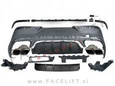 Difuzor z nastavki za izpuh AMG 63 izgled Mercedes GLC Coupe C254 AMG Line 22-