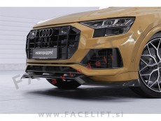 Podaljšek sprednjega odbijača črni mat Audi Q8 23-